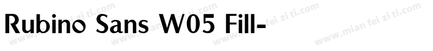 Rubino Sans W05 Fill字体转换